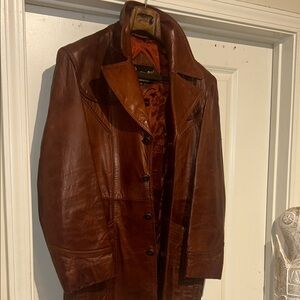 Imperci Men's Brown Leather Coat